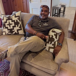 a man sitting on a couch
